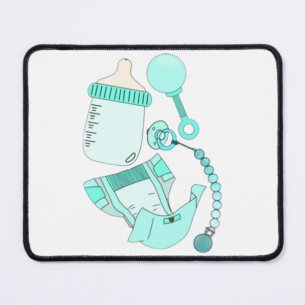 Item preview, Baby product patterns (teal) designed and sold by Artistkhg.