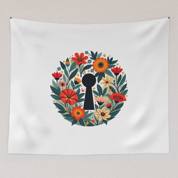 Item preview, flowers keyhole designed and sold by jkrphoto.