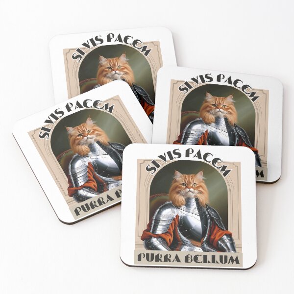 Item preview, Si vis pacem purra bellum. Armoured cat knight. designed and sold by W-McSapa.