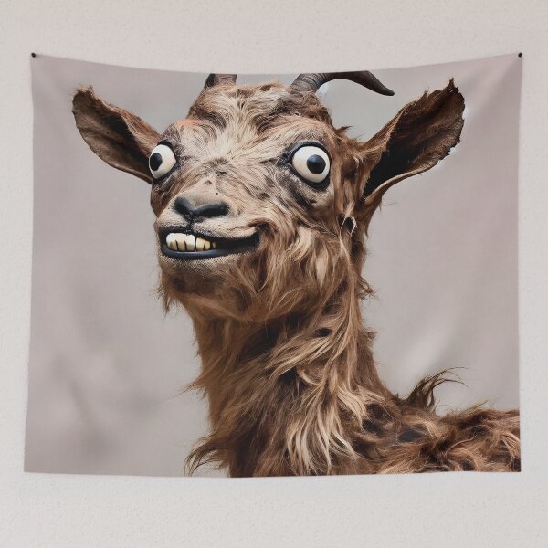 Item preview, The Grinning Goat designed and sold by ArtPrintsUSA.