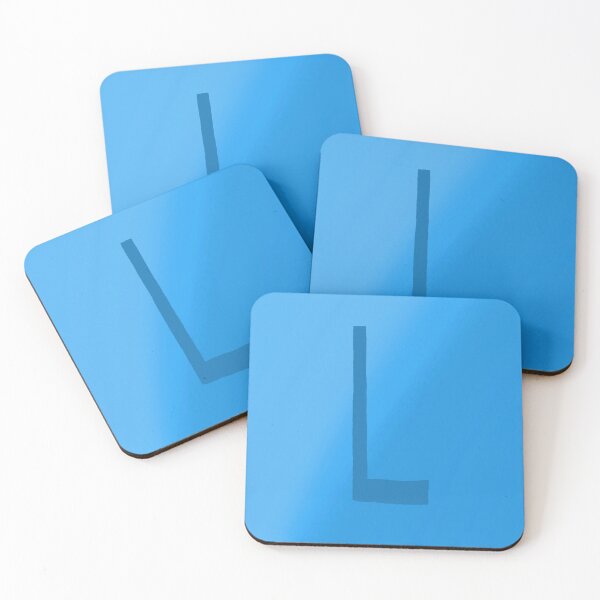 Item preview, Light Blue L with Gradient Background designed and sold by MusicQueen17.