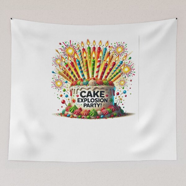 Item preview, Cake Explosion Party Christmas Cake Funny T-shirt Cake Lovers designed and sold by Joewithlove.