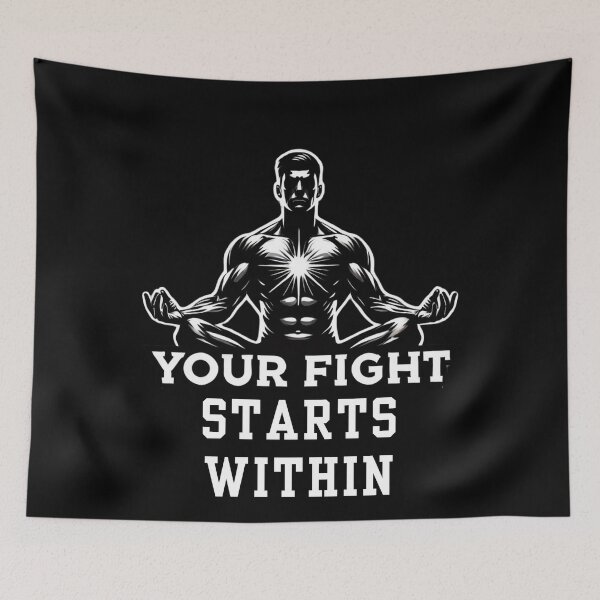 Item preview, Your Fight Starts Within MMA T-Shirt – Inner Strength Design designed and sold by BlankCanvasHaHa.