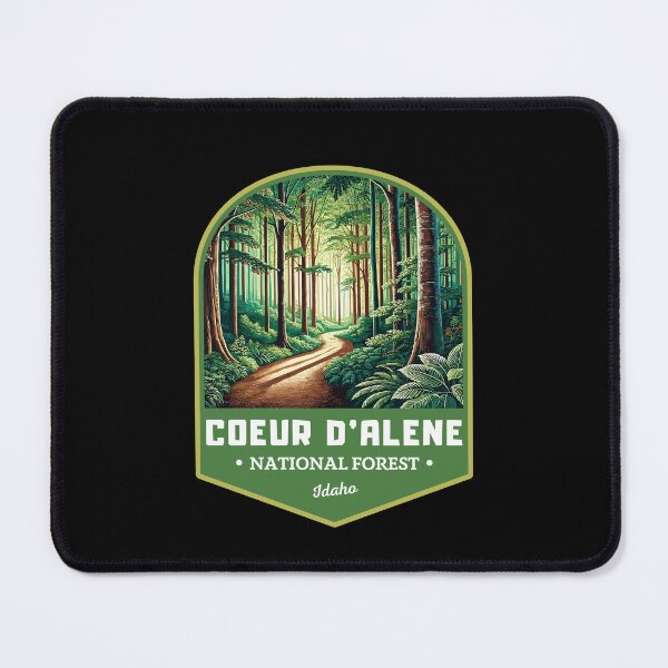 Item preview, Retro Coeur d'Alene National Forest Idaho Art Travel designed and sold by MaateoDesign.