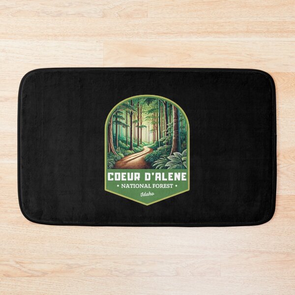Item preview, Retro Coeur d'Alene National Forest Idaho Art Travel designed and sold by MaateoDesign.