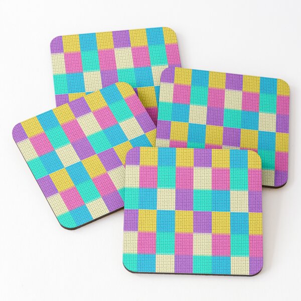 Item preview, Knitted Pastel Rectangles Fashion 02 designed and sold by Grang Art Artistic Designs.
