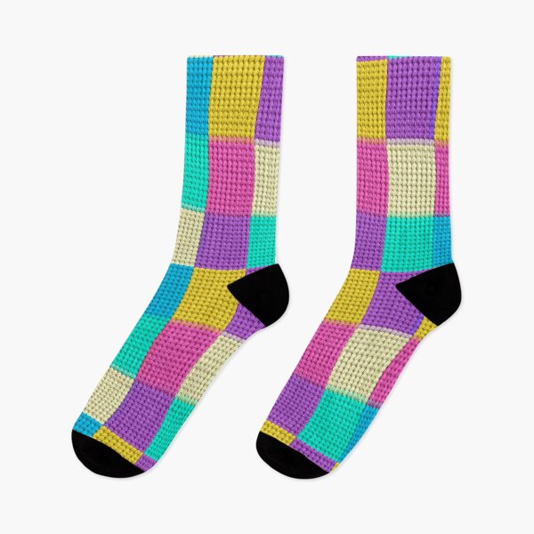 Item preview, Knitted Pastel Rectangles Fashion 02 designed and sold by Grang Art Artistic Designs.