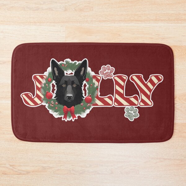 Item preview, Jolly Christmas - Belgian Shepherd (Groenendael) Nose Edition designed and sold by GoodyPaws.