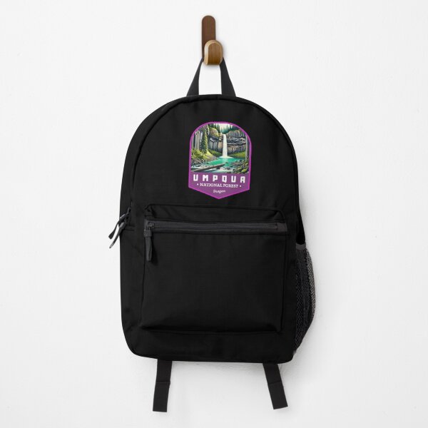 Item preview, Retro Umpqua National Forest Oregon Art Travel Landscape designed and sold by MaateoDesign.