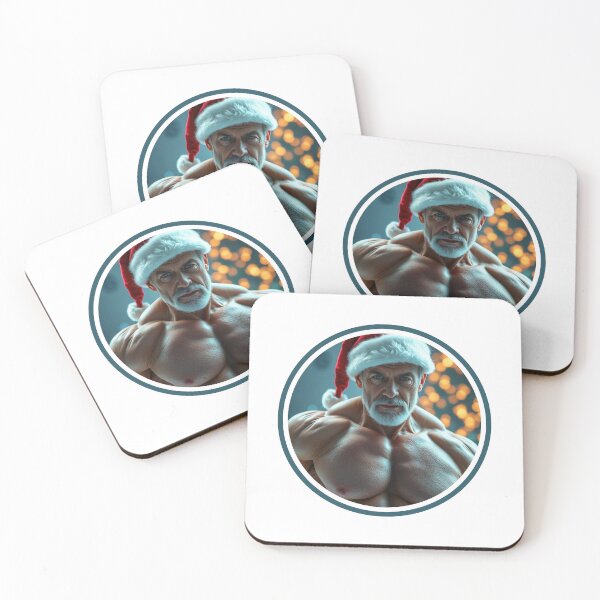 Item preview, Strong Man with Christmas Hat designed and sold by muscledaddies.