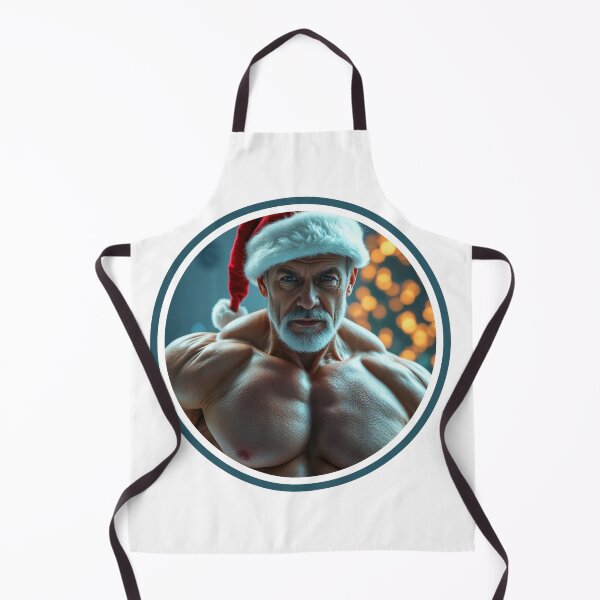 Item preview, Strong Man with Christmas Hat designed and sold by muscledaddies.