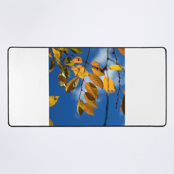Item preview, Golden autumn leaves on nature background designed and sold by olena2552.