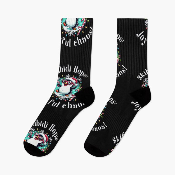 Item preview, Skibidi Hops Joyful Chaos Penguin Christmas Funny T-shirt designed and sold by Joewithlove.
