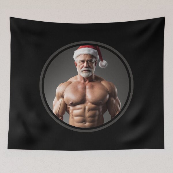 Item preview, Handsome Santa Claus designed and sold by muscledaddies.