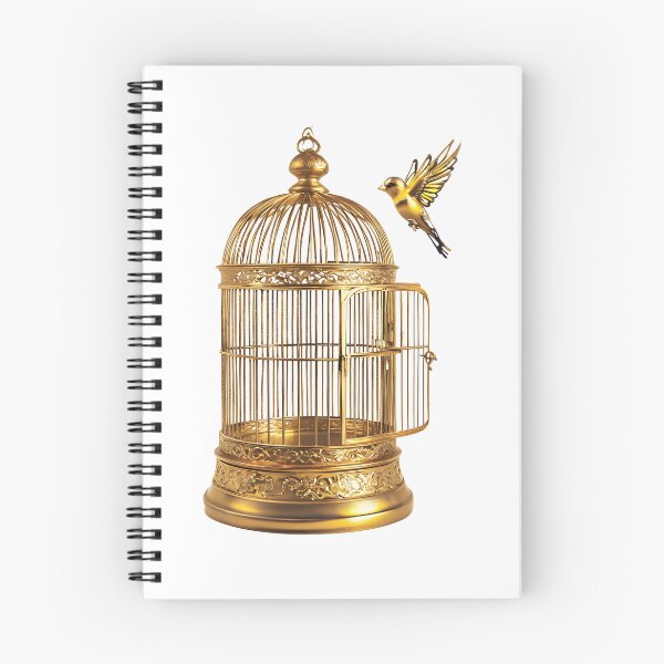 Item preview, goldfinch gilded cage  designed and sold by inkdrinkingdove.