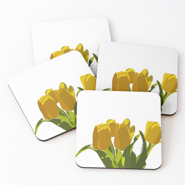 Item preview, Tulips - yellow tulips designed and sold by mahiandmoo.