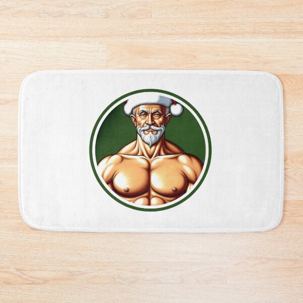 Item preview, Santa Claus with ripped abs designed and sold by muscledaddies.