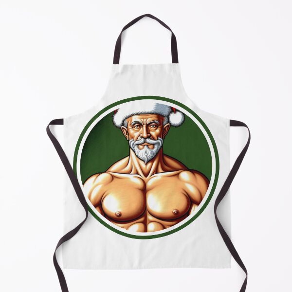 Item preview, Santa Claus with ripped abs designed and sold by muscledaddies.