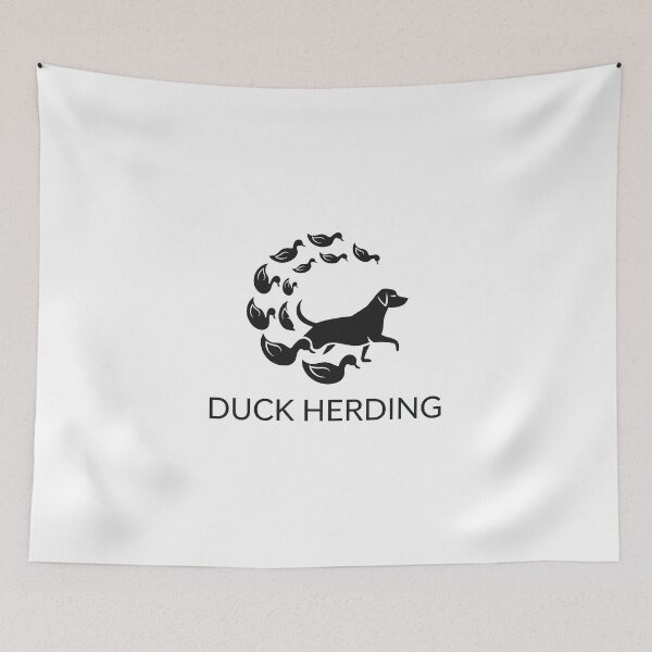 Item preview, Duck Herding Dog Ducks designed and sold by These_Prints.