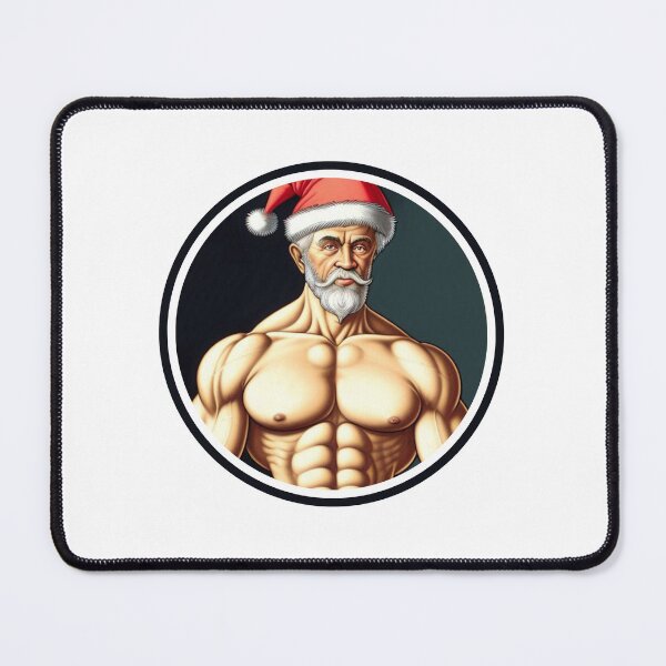 Item preview, 8 pack abs Santa Claus designed and sold by muscledaddies.
