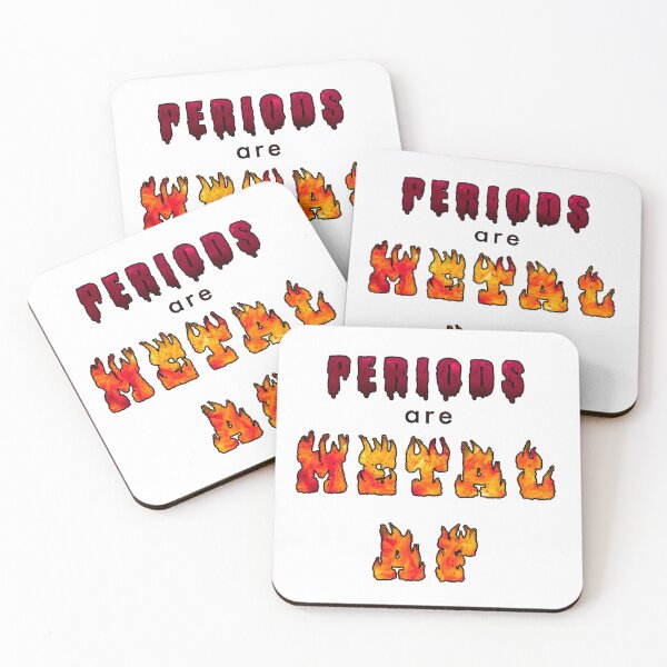 Item preview, PERIODS ARE METAL AF designed and sold by Vettin-Arts.