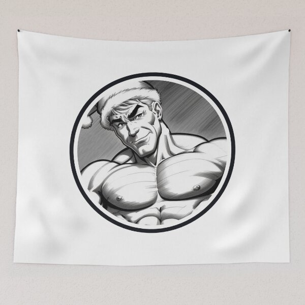 Item preview, A Merry Christmas in black and white designed and sold by muscledaddies.
