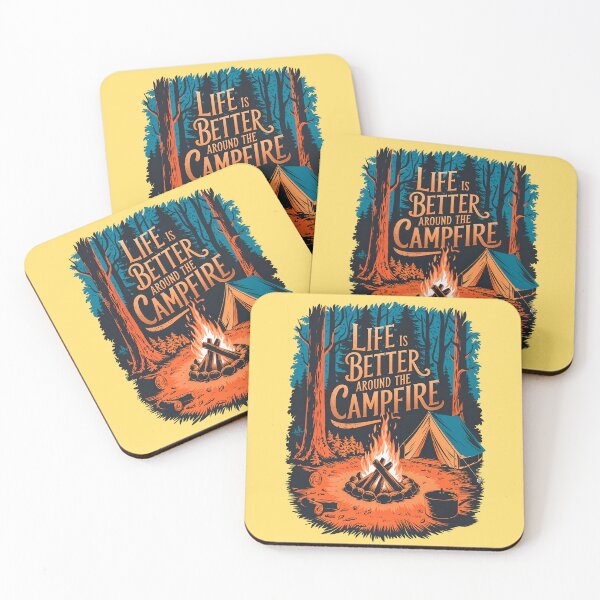 Item preview, Life Is Better Around The Campfire Camping Quote designed and sold by TheArtOfPat.