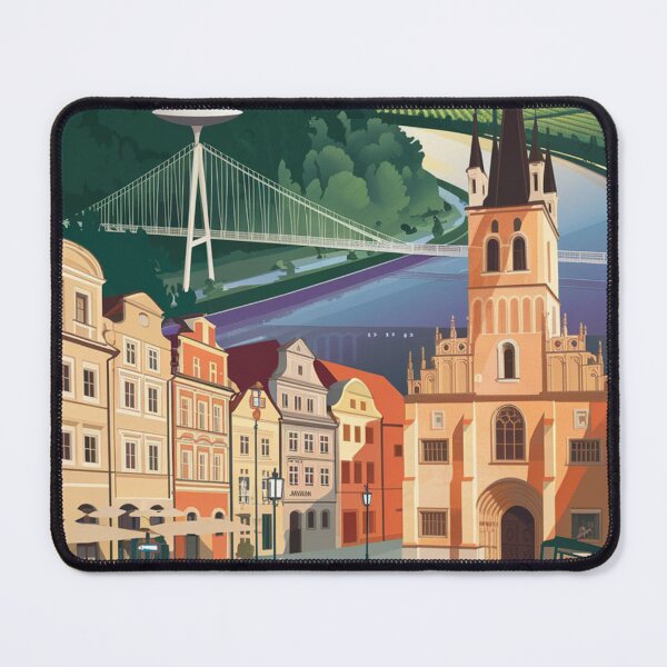 Item preview, Bratislava Vintage Travel Poster designed and sold by TravelerRat.