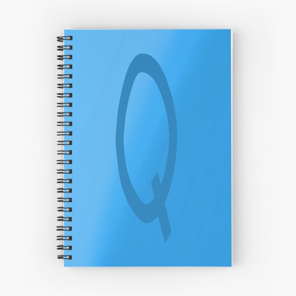 Item preview, Light Blue Q with Gradient Background designed and sold by MusicQueen17.