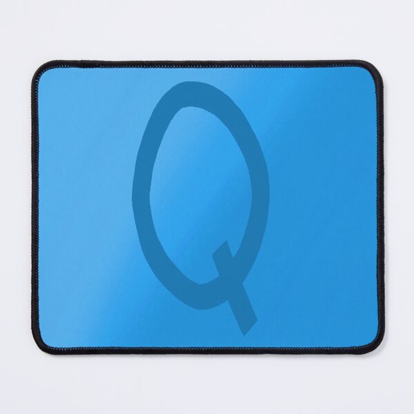 Item preview, Light Blue Q with Gradient Background designed and sold by MusicQueen17.