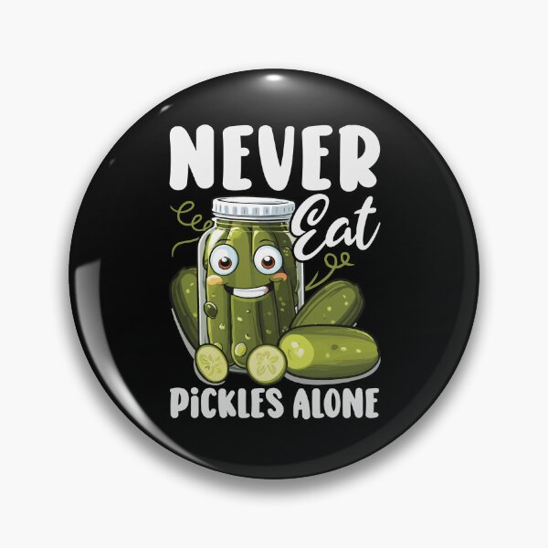 Item preview, Never Eat Pickles Alone Pickle Character designed and sold by OskarArts.