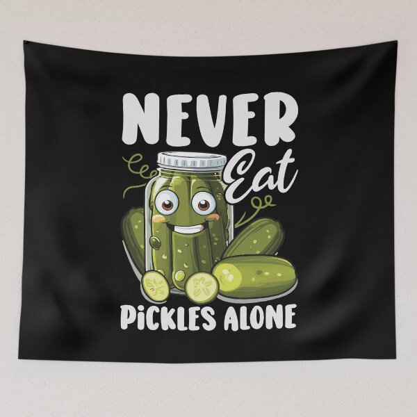 Item preview, Never Eat Pickles Alone Pickle Character designed and sold by OskarArts.
