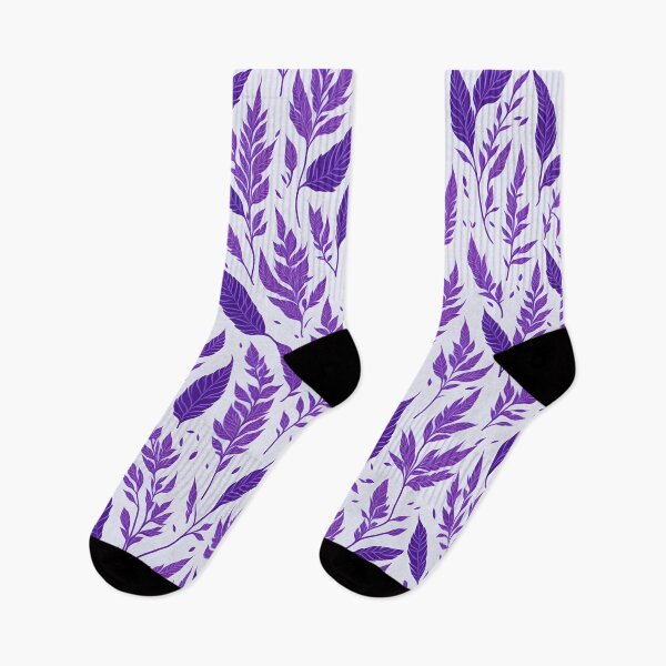 Item preview, Purple Leaves - Modern Floral Pattern designed and sold by Fab-Haven.