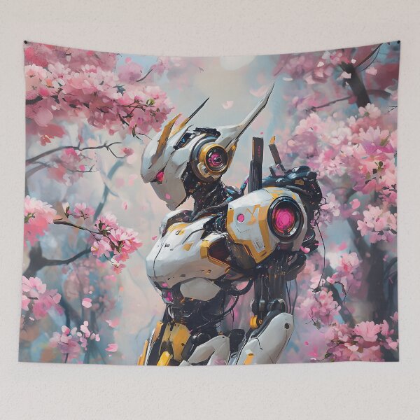 Item preview, Mecha Among the Sakura designed and sold by Playing In Mud.