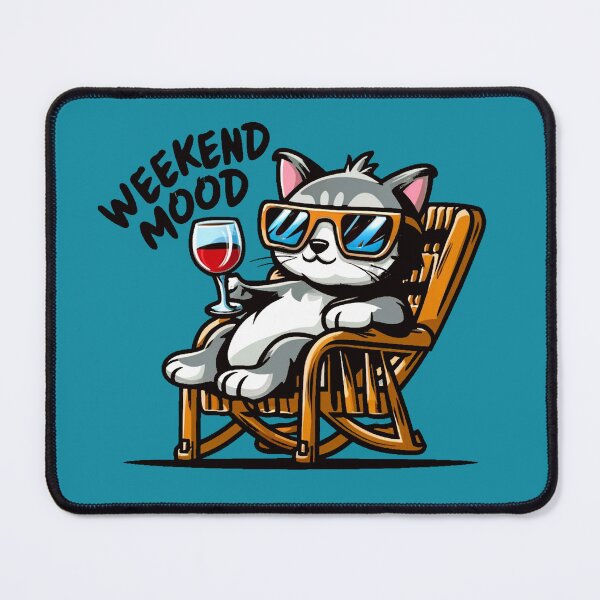 Item preview, Weekend Mood Cat designed and sold by NiRia Spot.