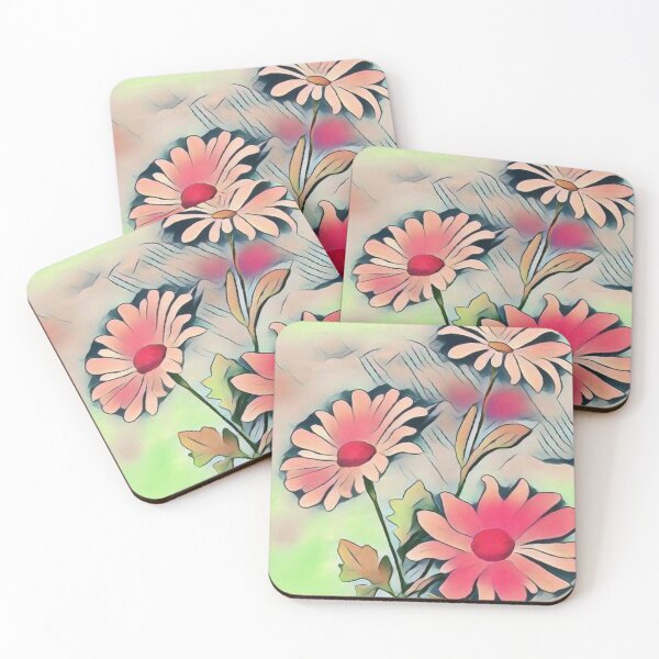 Item preview, three flowers done in an artistic design designed and sold by PinkishGlasses.