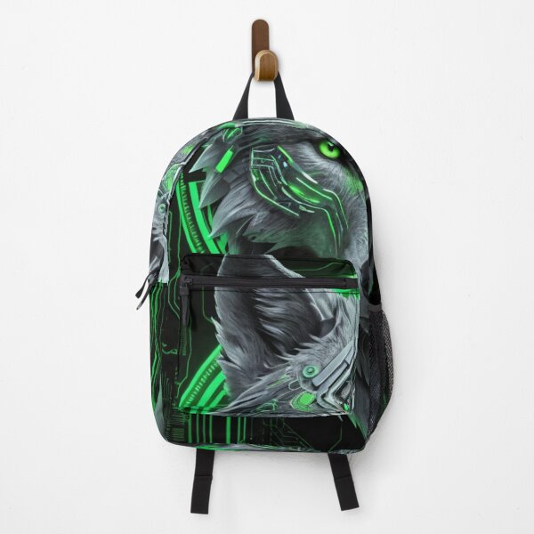 Item preview, Futuristic Neon Cyberwolf designed and sold by RebelPaintBrush.