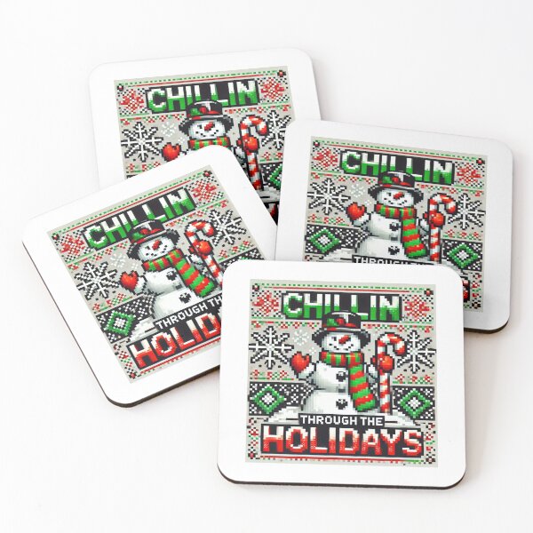 Item preview, Chillin' Through the Holidays - Retro Snowman designed and sold by OldSchoolRetro.