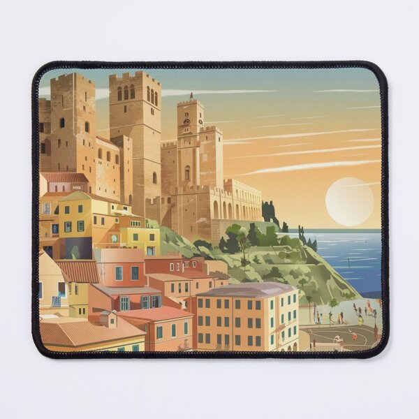 Item preview, Cagliari Vintage Travel Poster designed and sold by TravelerRat.