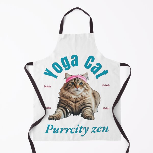 Item preview, Cat yoga purrcity zen, relax, calm, exhale, inhale designed and sold by oceanisea.
