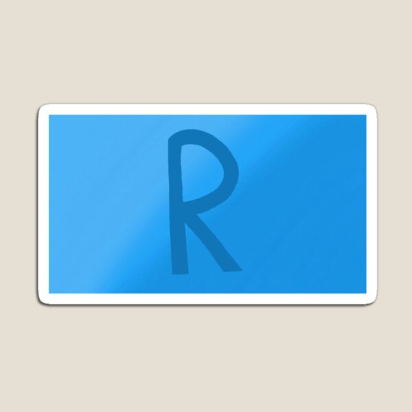 Item preview, Light Blue R with Gradient Background designed and sold by MusicQueen17.