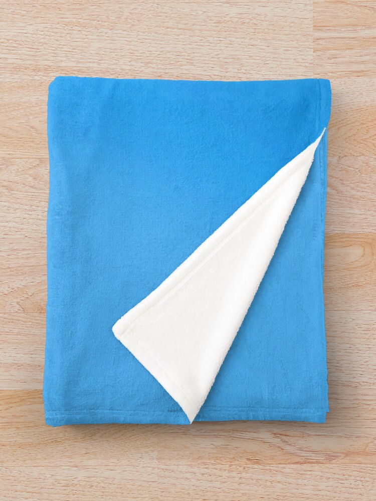 Thumbnail 3 of 6, Throw Blanket, Light Blue R with Gradient Background designed and sold by MusicQueen17.