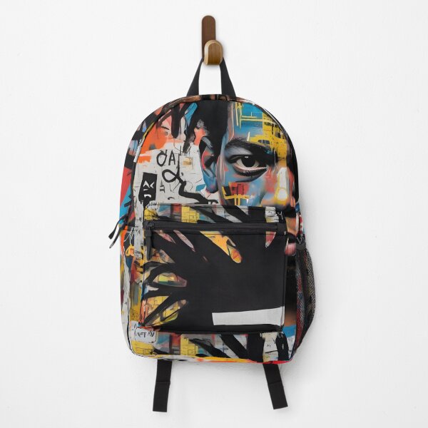 Item preview, Energetic Urban Portrait with Abstract Vibrance designed and sold by FreedomToDesign.