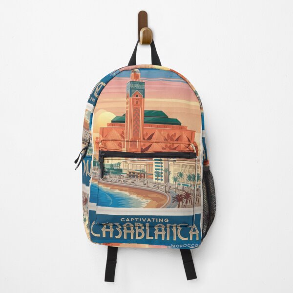 Item preview, Casablanca Vintage Travel Poster designed and sold by TravelerRat.