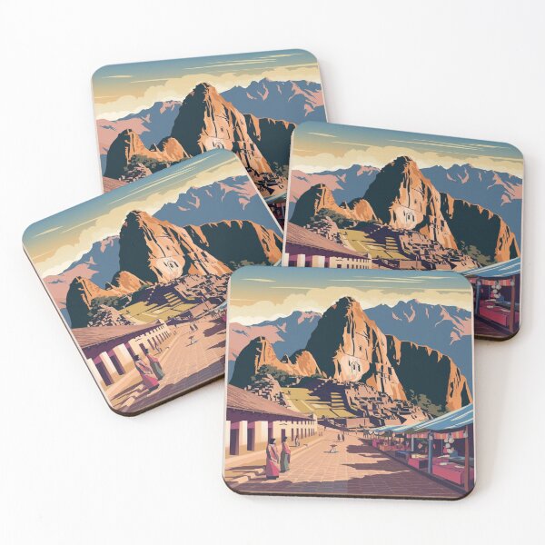 Item preview, Cuzco Vintage Travel Poster designed and sold by TravelerRat.