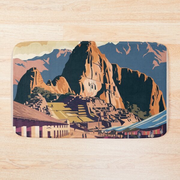 Item preview, Cuzco Vintage Travel Poster designed and sold by TravelerRat.