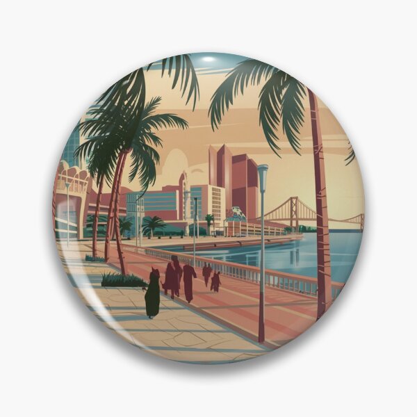 Item preview, Dammam Vintage Travel Poster designed and sold by TravelerRat.