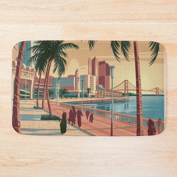 Item preview, Dammam Vintage Travel Poster designed and sold by TravelerRat.