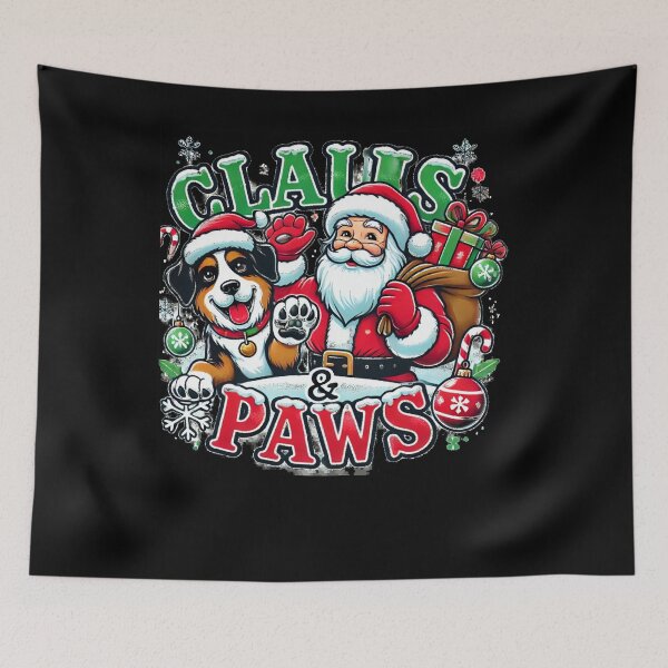 Item preview, Claus & Paws Santa Claus. Dog Lover Christmas Pet Paws Cute T-shirt designed and sold by Joewithlove.