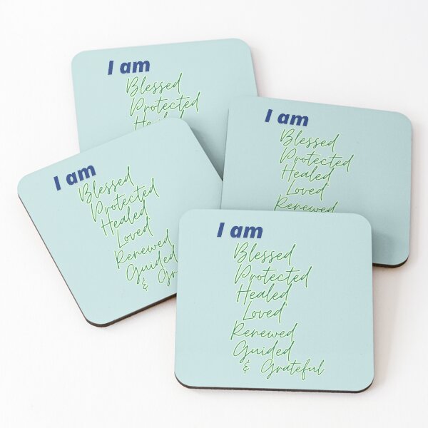Item preview, I AM Blessed, Protected, Healed, Loved, Renewed, Guided, & Grateful designed and sold by Thewelllife.